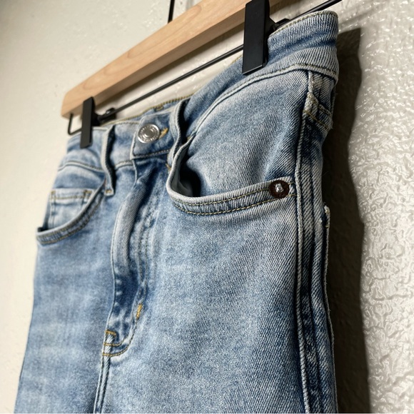 Free People We The Free Raw Hem High Rise Jeans Denim Jeggings Skinny - Picture 6 of 13